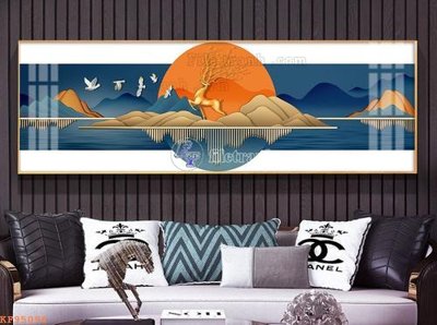 File ảnh File tranh hiện đại pha lê gương KF95096 (gốc) dùng in Pano