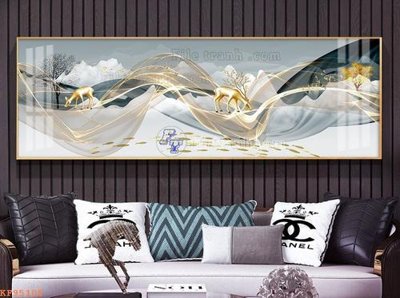 File in ấn File tranh hiện đại pha lê gương KF95105 (bản gốc) sắc nét