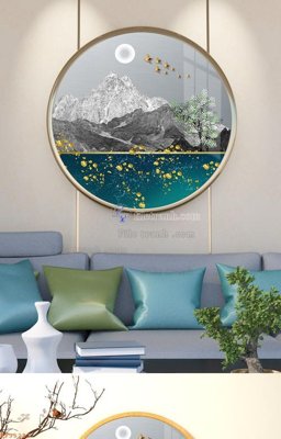 File tranh File tranh hiện đại pha lê gương KF95233 (ảnh gốc) sắc nét hoàn hảo