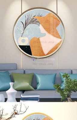 File in ấn cao cấp File tranh hiện đại pha lê gương KF95245 (file gốc)