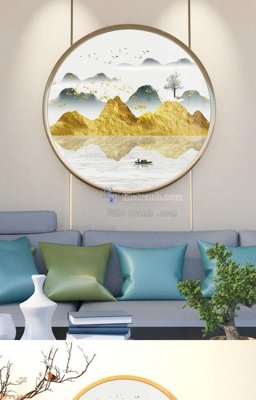 Tải file File tranh hiện đại pha lê gương KF95269 (ảnh gốc) in tranh kính