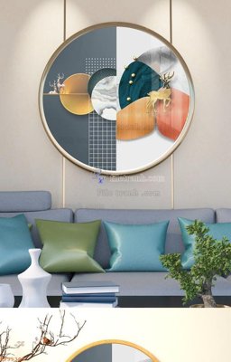 Mua file gốc File tranh hiện đại pha lê gương KF95309 (in ấn) tại Filetranh.com