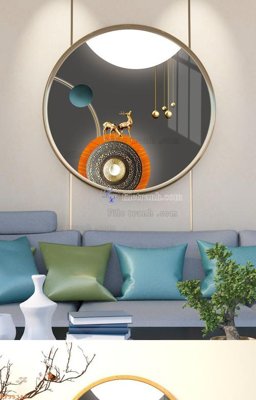 File gốc File tranh hiện đại pha lê gương KF95316 (in ấn) màu sắc trung thực