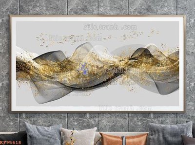 Tải file File tranh hiện đại pha lê gương KF95418 (gốc) chủ đề tâm linh