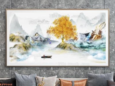 File tranh File tranh hiện đại pha lê gương KF95446 (bản gốc) in canvas