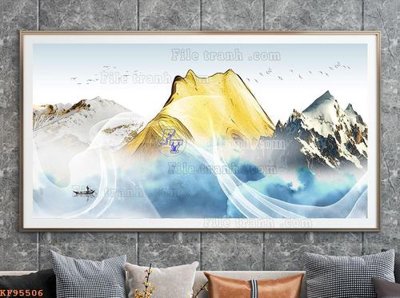 Tải về file gốc File tranh hiện đại pha lê gương KF95506 (chuẩn in ấn)