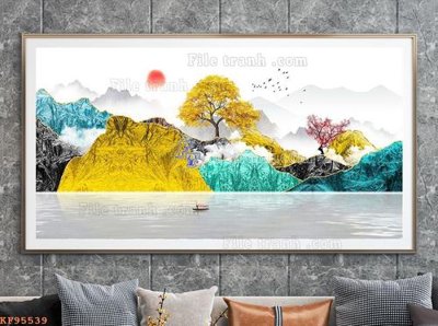 Tải file File tranh hiện đại pha lê gương KF95539 (gốc) để in ấn ngay