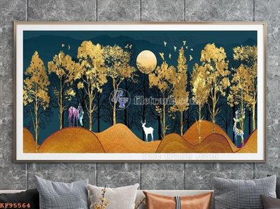 File tranh in mica File tranh hiện đại pha lê gương KF95564 (độ phân giải cao)