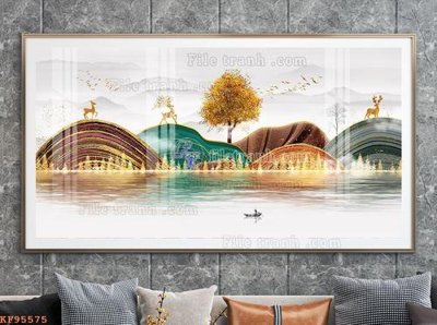 Tải file File tranh hiện đại pha lê gương KF95575 (ảnh gốc) độ phân giải 300dpi