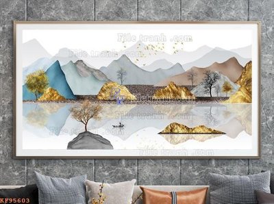 Tải file File tranh hiện đại pha lê gương KF95603 (gốc) in ấn chất lượng