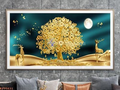 Tải file File tranh hiện đại pha lê gương KF95631 (gốc) làm file tranh quảng cáo