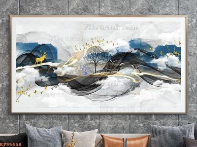 Tệp tin gốc File tranh hiện đại pha lê gương KF95658 (chất lượng cao) File tranh hiện đại pha lê gương KF95658