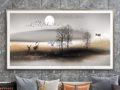 File in lụa File tranh hiện đại pha lê gương KF95661 (hoa văn) File tranh hiện đại pha lê gương KF95661