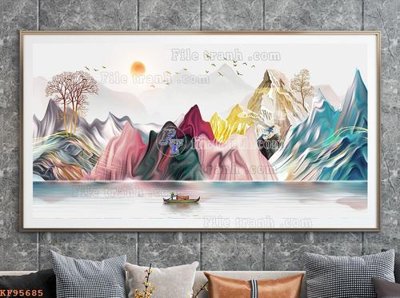 File tranh File tranh hiện đại pha lê gương KF95685 (ảnh gốc) độ nét vượt trội