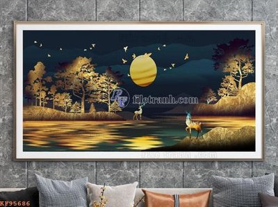 Mua file gốc File tranh hiện đại pha lê gương KF95686 (chất lượng) tại Filetranh.com