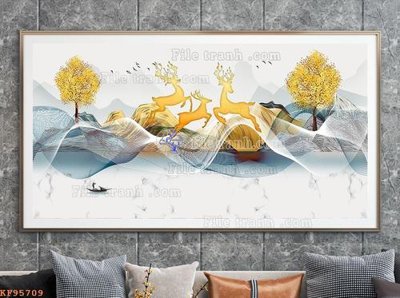 File tranh File tranh hiện đại pha lê gương KF95709 (ảnh gốc) độ nét vượt trội