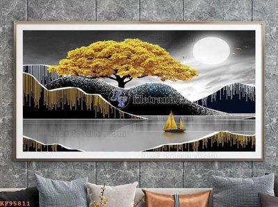 Download file File tranh hiện đại pha lê gương KF95811 (chuẩn in) File tranh hiện đại pha lê gương KF95811