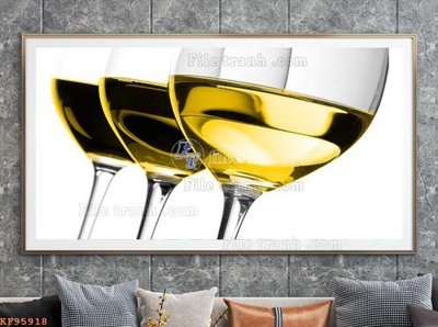 File tranh File tranh hiện đại pha lê gương KF95918 (gốc) in vải canvas