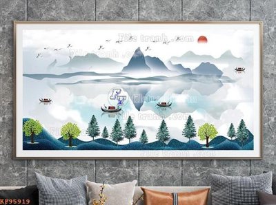 Chi tiết file tranh tráng gương File tranh hiện đại pha lê gương KF95919 (ảnh gốc)