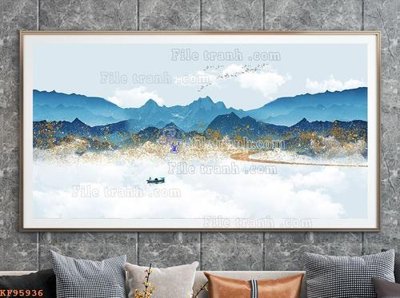 File tranh gốc File tranh hiện đại pha lê gương KF95936 (bản quyền) Filetranh.com