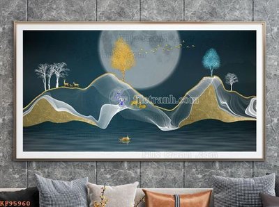 File tranh File tranh hiện đại pha lê gương KF95960 (ảnh gốc) không bị mờ