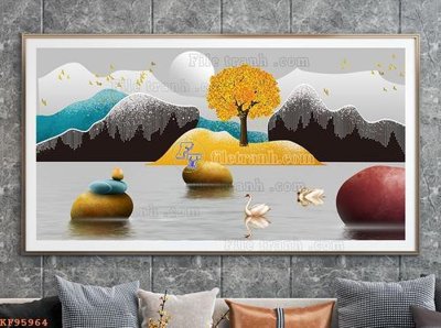 Tải file tranh File tranh hiện đại pha lê gương KF95964 (gốc) tại Filetranh.com