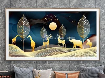 File PSD File tranh hiện đại pha lê gương KF95967 (gốc) cho in quảng cáo