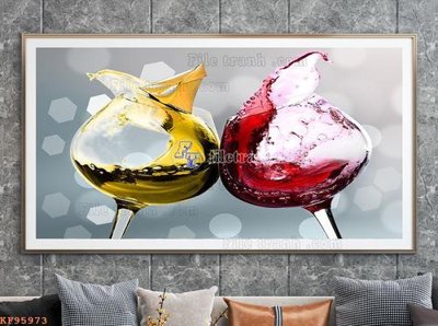 File gốc File tranh hiện đại pha lê gương KF95973 (PNG) chất lượng cao