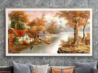 File tranh in tráng gương File tranh hiện đại pha lê gương KF96014 (siêu nét)