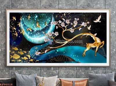 Tải file gốc File tranh hiện đại pha lê gương KF96018 (in khổ lớn) không vỡ