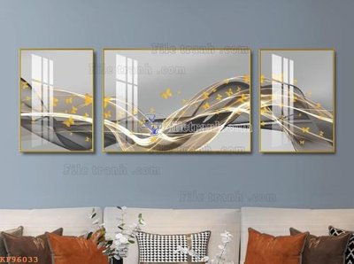 File ảnh File tranh hiện đại pha lê gương KF96033 (gốc) in poster