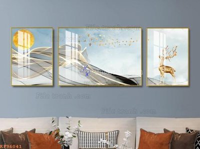 File gốc File tranh hiện đại pha lê gương KF96041 (dành cho quảng cáo)