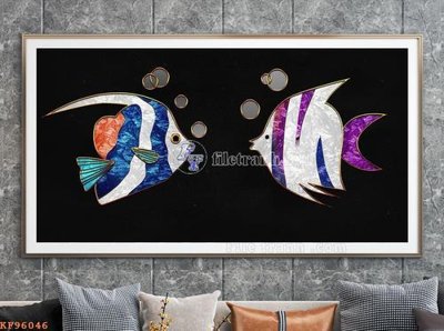 Hình ảnh file gốc in lụa File tranh hiện đại pha lê gương KF96046