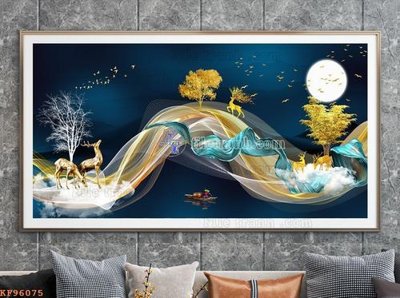 Tải file File tranh hiện đại pha lê gương KF96075 (gốc) để in ấn ngay