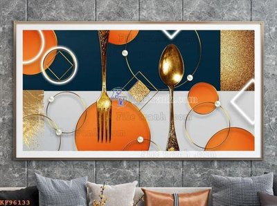 File gốc File tranh hiện đại pha lê gương KF96133 (cho in ấn) độc quyền