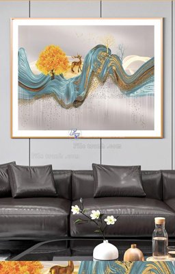 File gốc File tranh hiện đại pha lê gương KF96158 (PNG) chất lượng cao