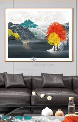 File gốc File tranh hiện đại pha lê gương KF96175 (trang trí) phòng trẻ em