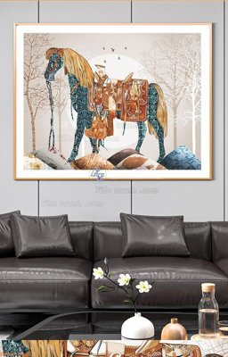 File gốc File tranh hiện đại pha lê gương KF96182 (cho in ấn) độc quyền