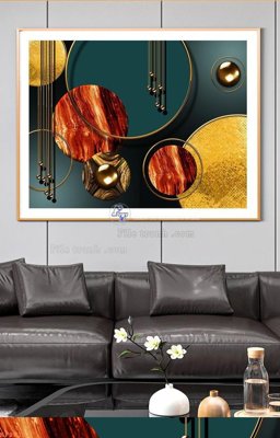 File gốc File tranh hiện đại pha lê gương KF96192 (cho in ấn) độc quyền