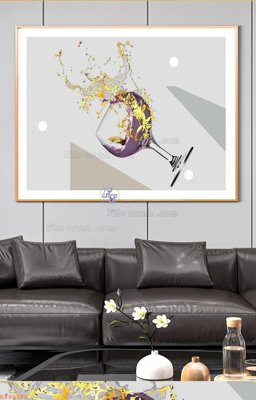 File gốc File tranh hiện đại pha lê gương KF96275 (trang trí) phòng làm việc