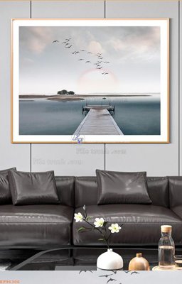 Ảnh gốc File tranh hiện đại pha lê gương KF96306 (nét căng) in mica