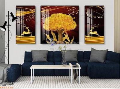 Download file tranh PSD File tranh hiện đại pha lê gương KF96328 để chỉnh sửa