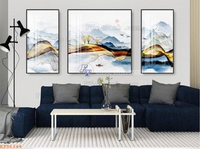 File tranh File tranh hiện đại pha lê gương KF96344 (bản gốc) treo phòng ăn