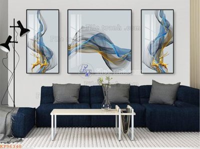 File tranh File tranh hiện đại pha lê gương KF96348 (ảnh gốc) in trần xuyên sáng