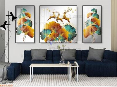 File in mica File tranh hiện đại pha lê gương KF96350 (ảnh gốc) đẹp