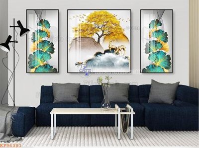 Chi tiết file tranh tráng gương File tranh hiện đại pha lê gương KF96381 (ảnh gốc)