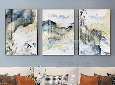 File ảnh File tranh hiện đại pha lê gương KF96413 (gốc) in poster