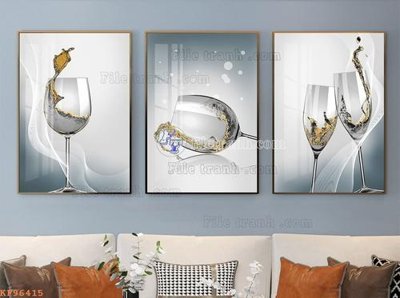 File tranh File tranh hiện đại pha lê gương KF96415 (gốc) chủ đề tĩnh vật