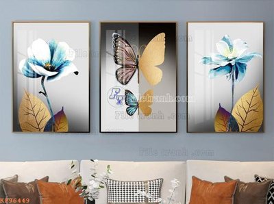 File gốc File tranh hiện đại pha lê gương KF96449 (phong cách) tối giản