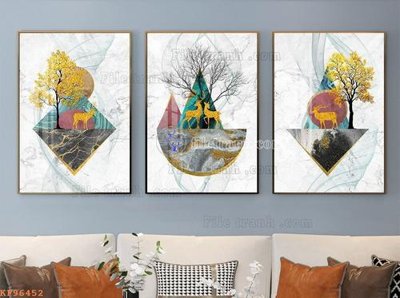 Mua file tranh gốc File tranh hiện đại pha lê gương KF96452 tại Filetranh.com